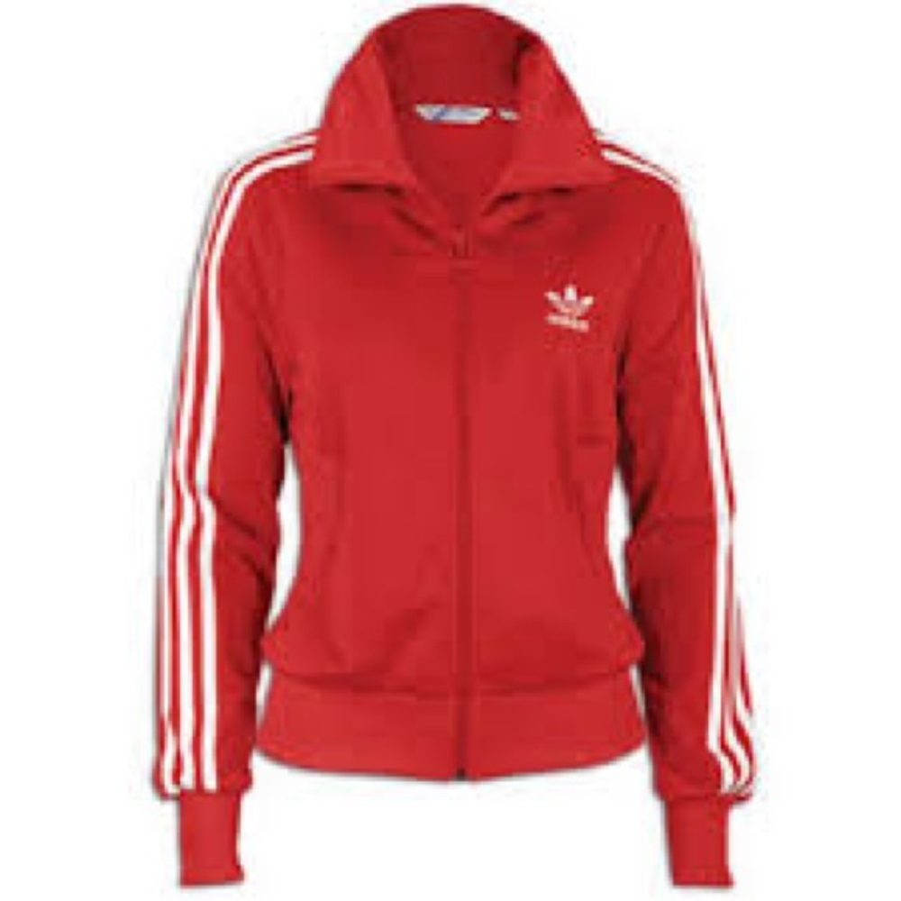 Adidas Red Track Jacket in Size M